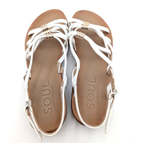 Soul Naturalizer Sierra Strappy Sandals Women's White Size US8W EU38.5 - Picture 11 of 13
